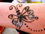 Henna body art - Butterfly