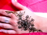 Henna body art - Hand flower