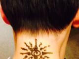 Henna body art - Sun