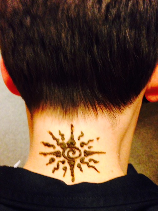 Henna body art - Sun
