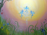 Mural fairy sun